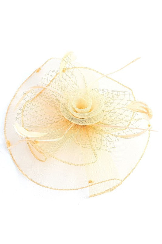 Flower Mesh Flapper Fascinator s15