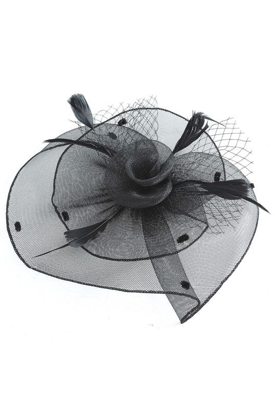 Flower Mesh Flapper Fascinator s15