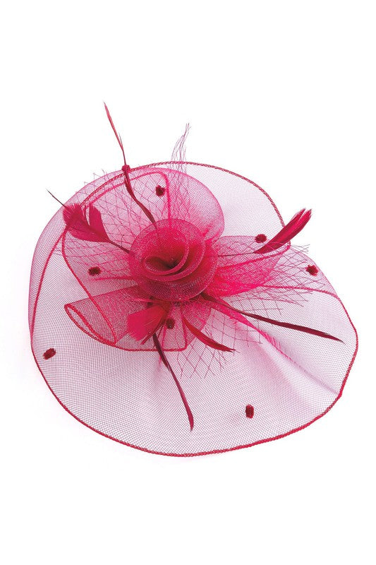 Flower Mesh Flapper Fascinator s15