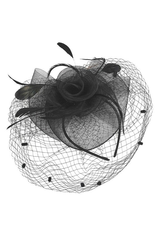 Flower Mesh Flapper Fascinator s11