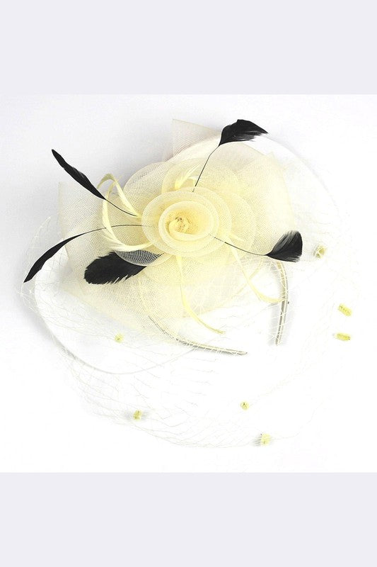 Flower Mesh Flapper Fascinator s11