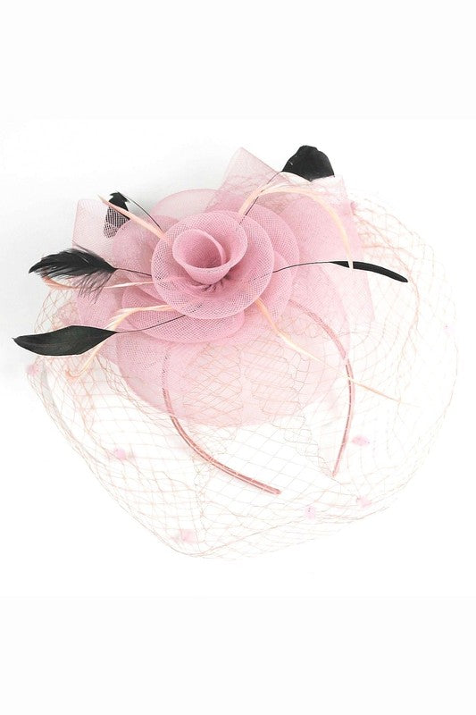 Flower Mesh Flapper Fascinator s11