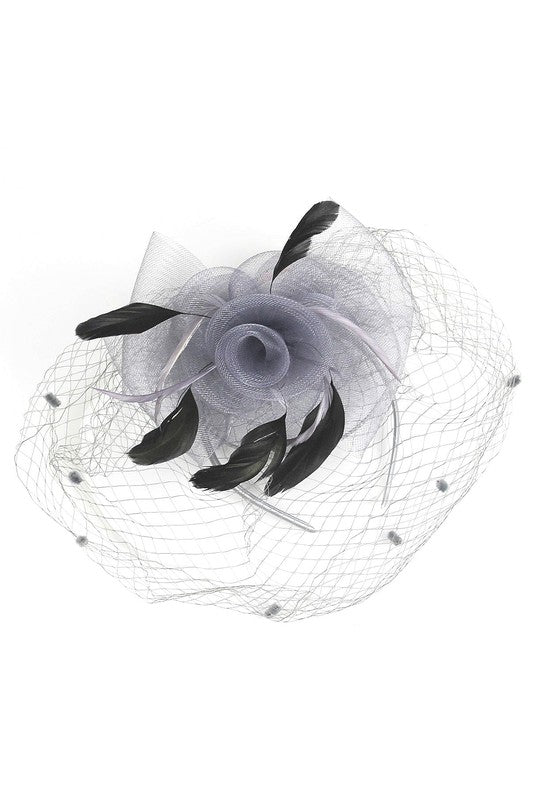 Flower Mesh Flapper Fascinator s11