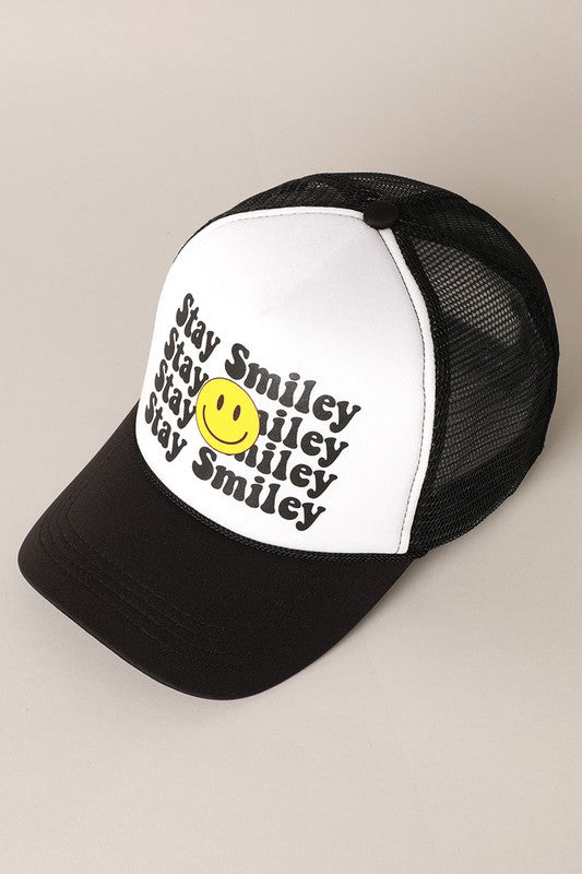 Stay Happy Foam Trucker Cap