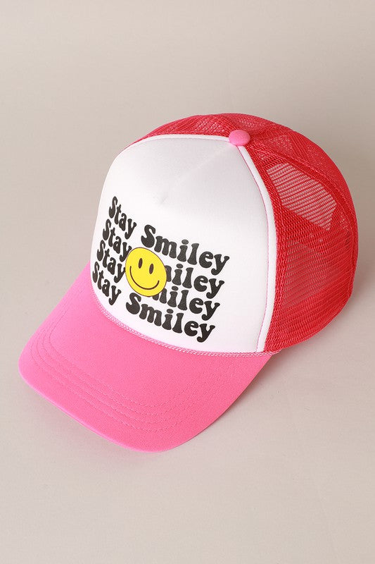 Stay Happy Foam Trucker Cap