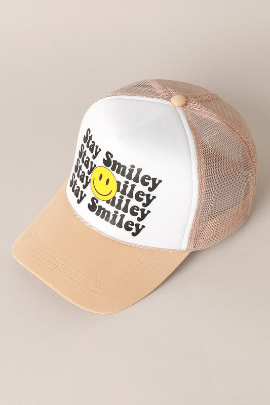 Stay Happy Foam Trucker Cap