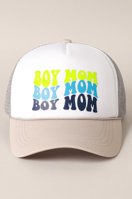 BOY MOM Foam Trucker Hat