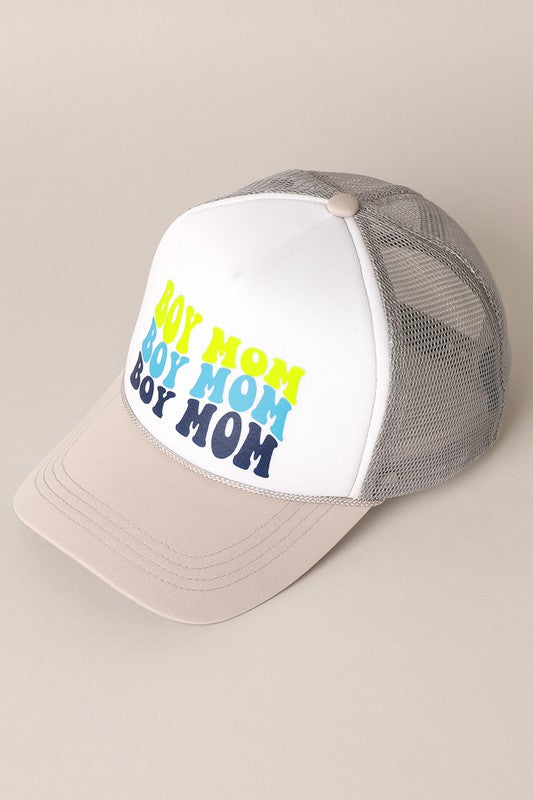 BOY MOM Foam Trucker Hat