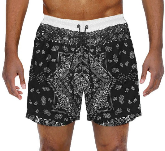 Paisley Bandana Print Swimming Shorts