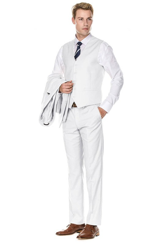 Men's Signature 3-Piece Slim Fit Suits - Short