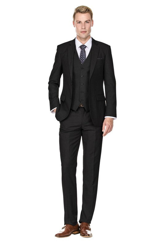 Men's Signature 3-Piece Slim Fit Suits - Short