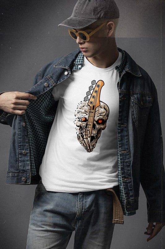 Skull Head Rock, Music Graphic Tee