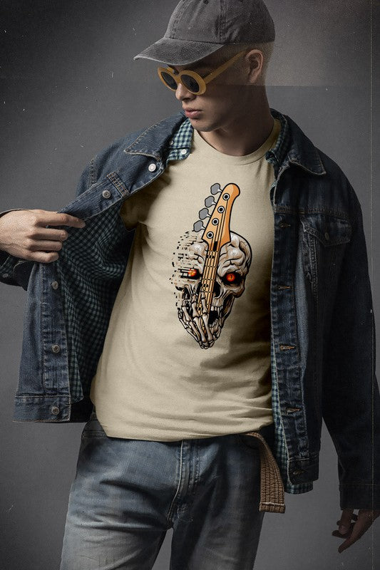 Skull Head Rock, Music Graphic Tee