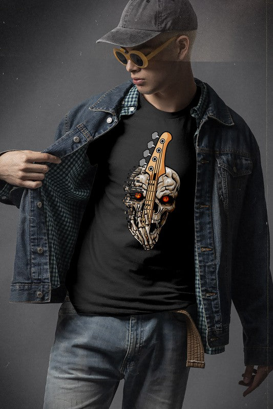 Skull Head Rock, Music Graphic Tee