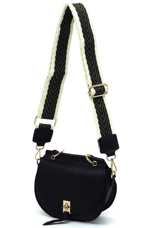 Fashion Flap Saddle Satchel Crossbody Bag