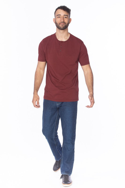 HENLEY SHORT SLEEVE T-SHIRT