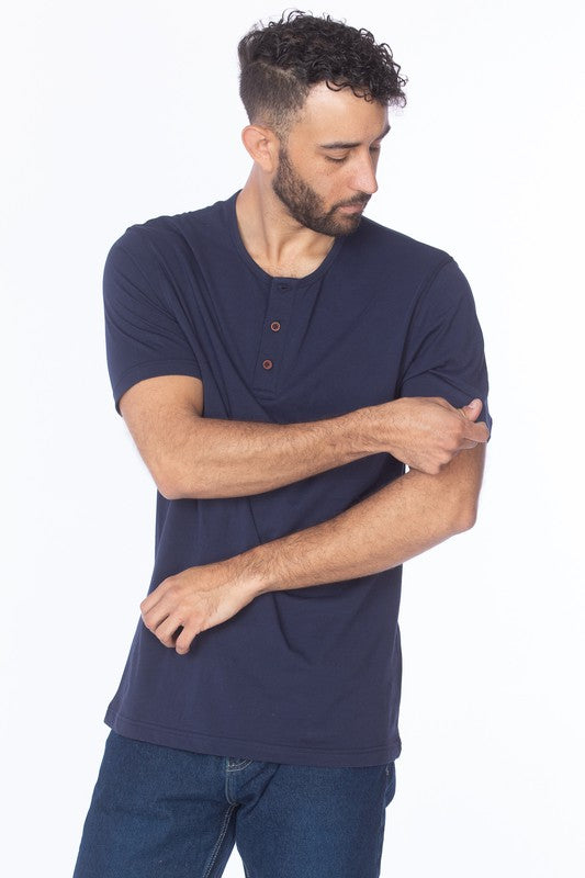 HENLEY SHORT SLEEVE T-SHIRT