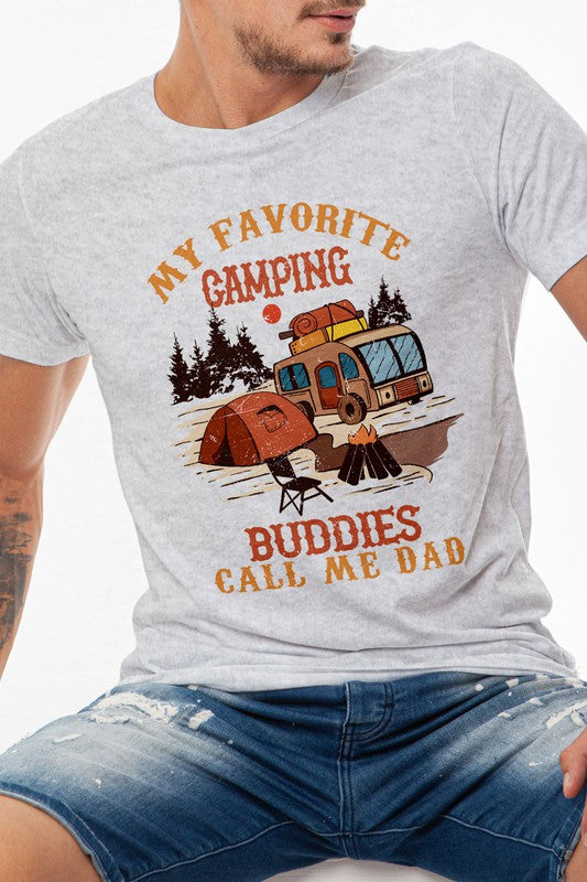 My Favorite Camping Buddies Call Me Dad Graphic Tee