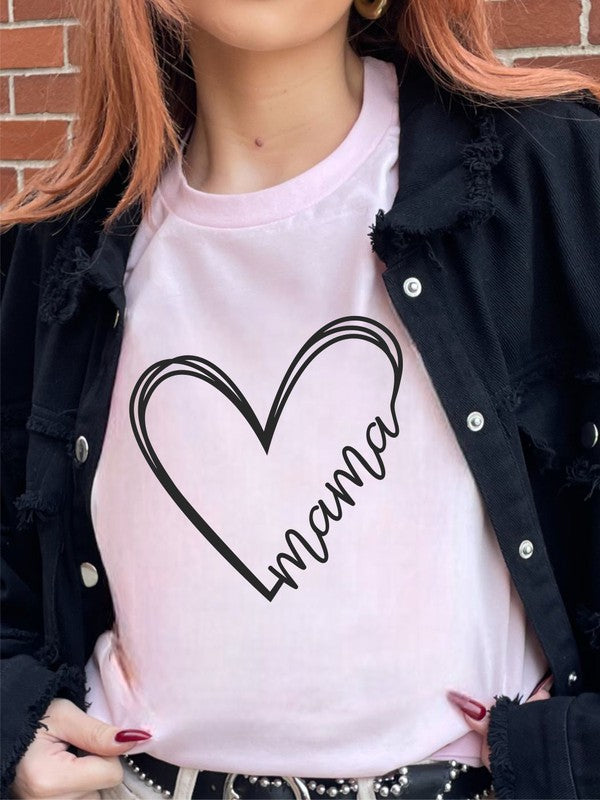 Heart Mama Bella Canvas Tee