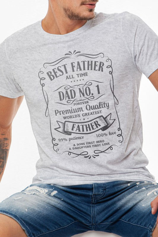 Best Father all The Time, Father's Day Graphic Tee