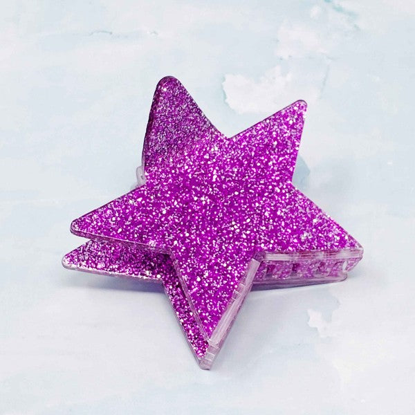 Dipped In Glitter Star Hair Claw