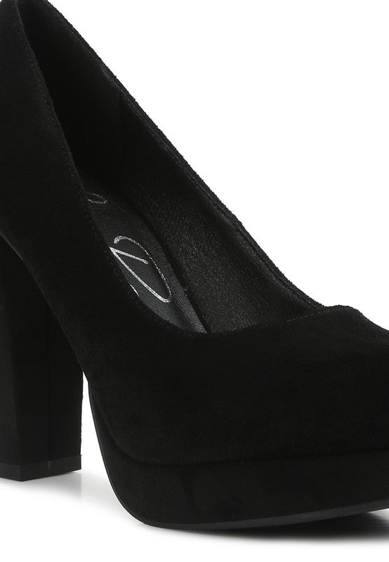 Delia Seude Block Heel Pumps