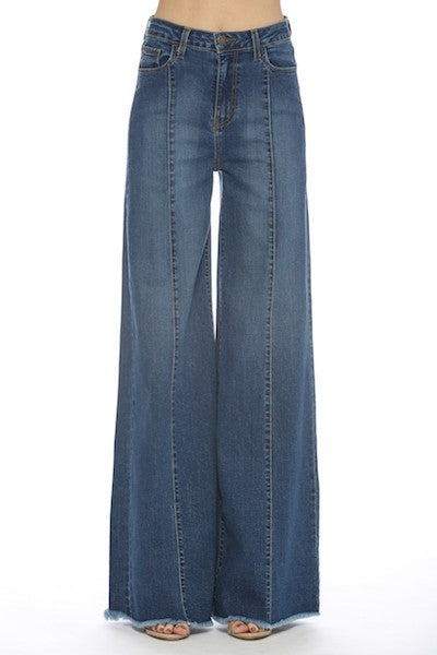 Wide leg, denim pants,  jeans, western