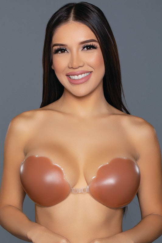 2317 Scalloped Edge Silicone Bra Tan