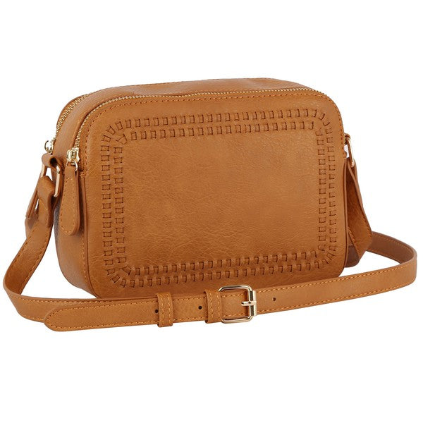 Fashion Stitch Rectangular Crossbody Bag