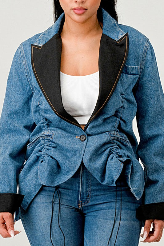 Athina Cute Denim Blazer