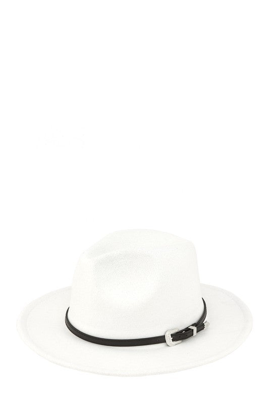 Basic Buckle Fedora Hat