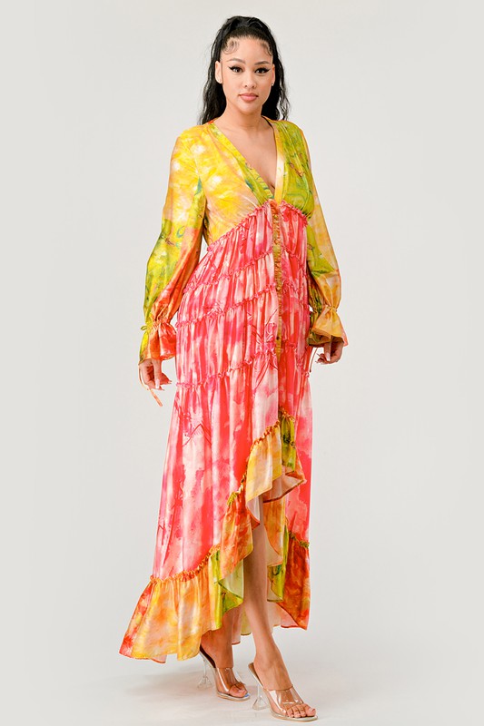 Sunset Breeze Tiered Maxi Dress