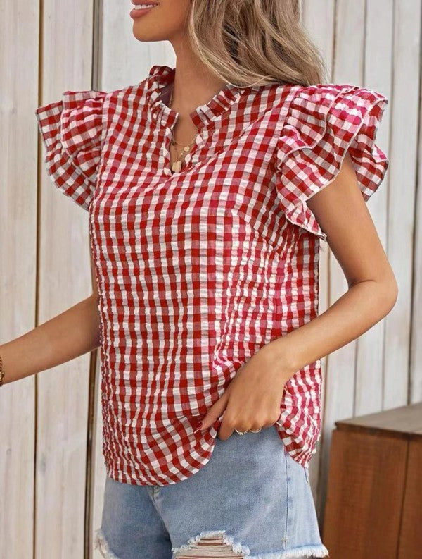 Gingham blouse