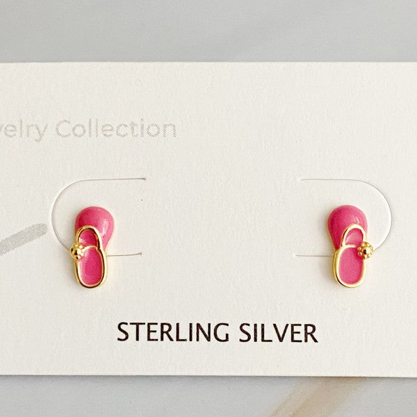 Tiny Shape Tiny Stud Sterling Silver Earrings