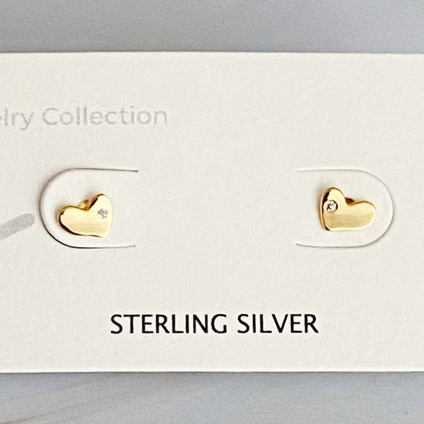 Tiny Shape Tiny Stud Sterling Silver Earrings