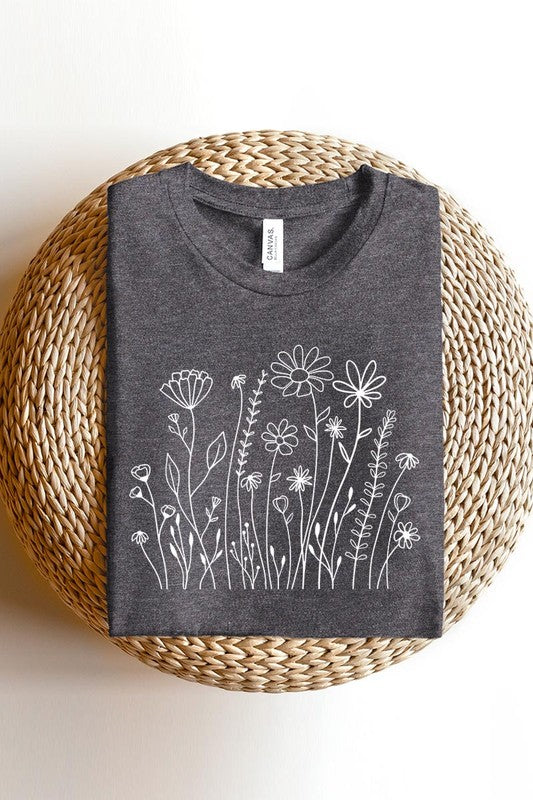 Wildflower Flower Meadow Graphic T Shirts