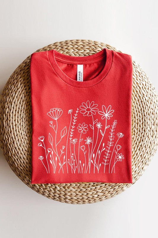 Wildflower Flower Meadow Graphic T Shirts