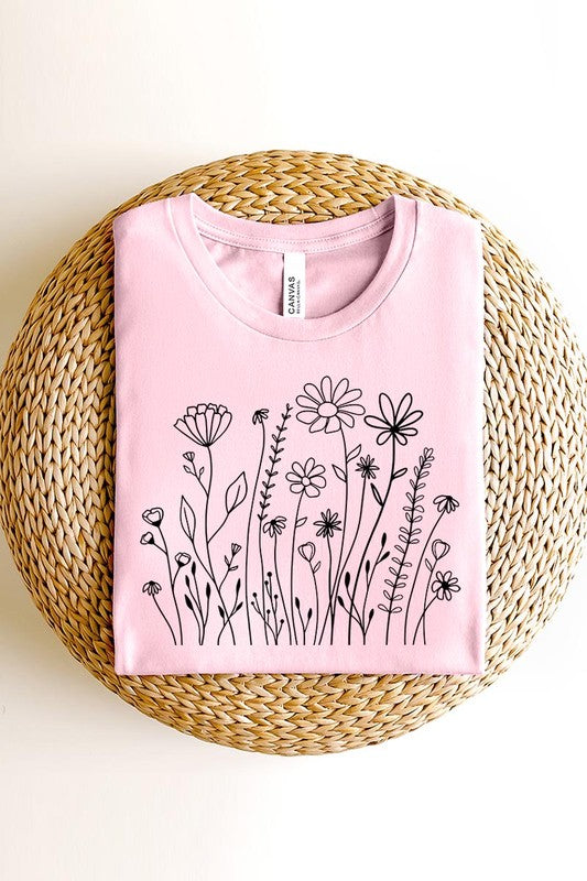 Wildflower Flower Meadow Graphic T Shirts