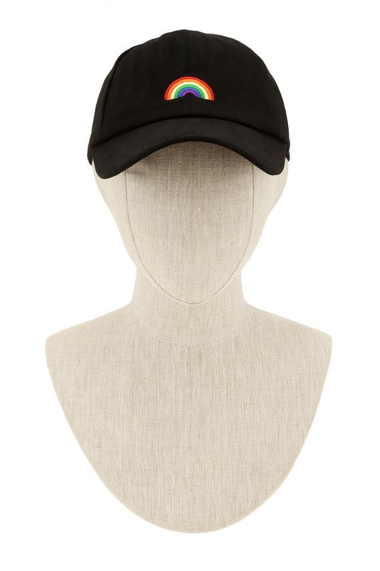 Rainbow Embroidery Cotton Baseball
