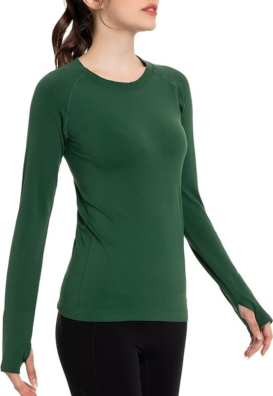 Long Sleeve Workout Shirts for Women