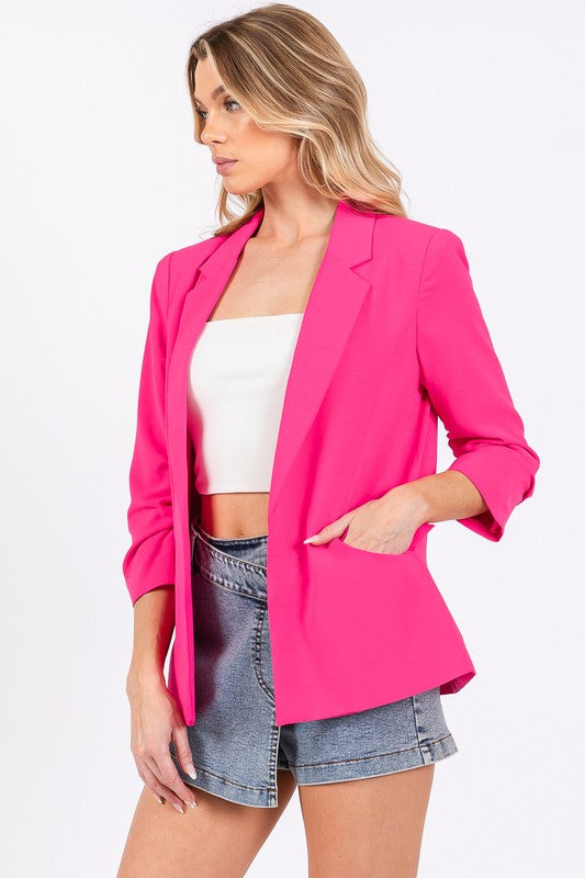 Classy Open-Front Casual Blazer