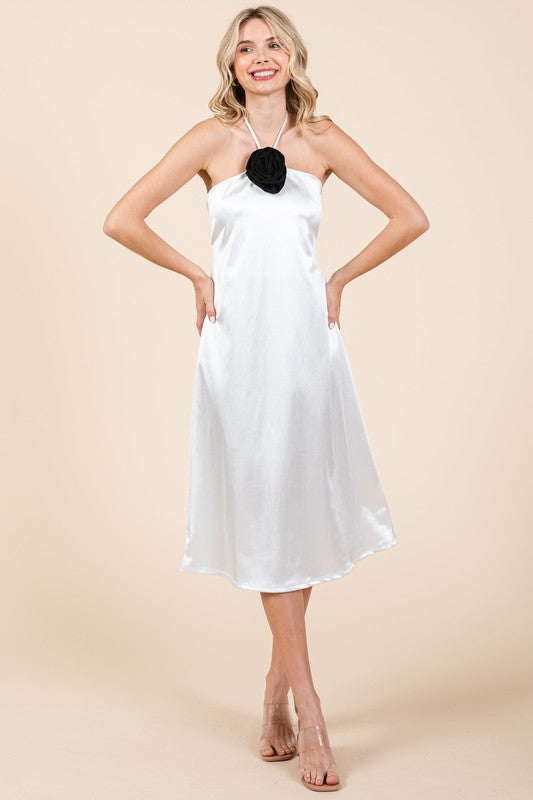 Plus Satin Slip Dress