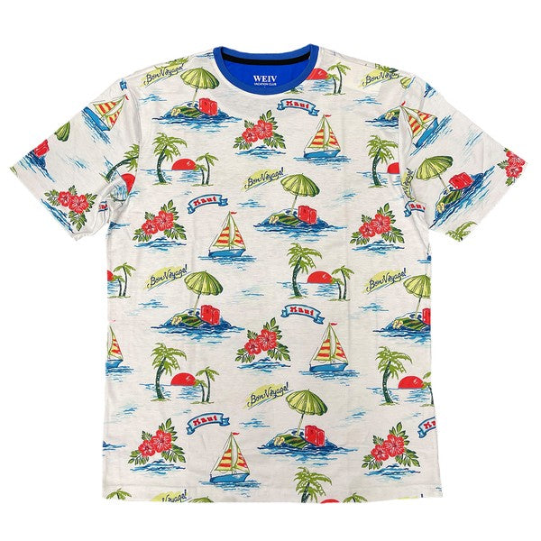 Allover Print Short Sleeve Tshirt