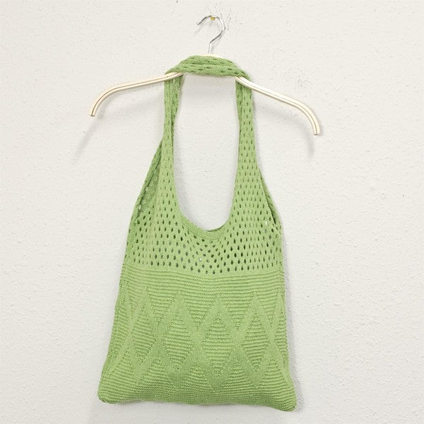 Zigzag Crochet Tote Bag