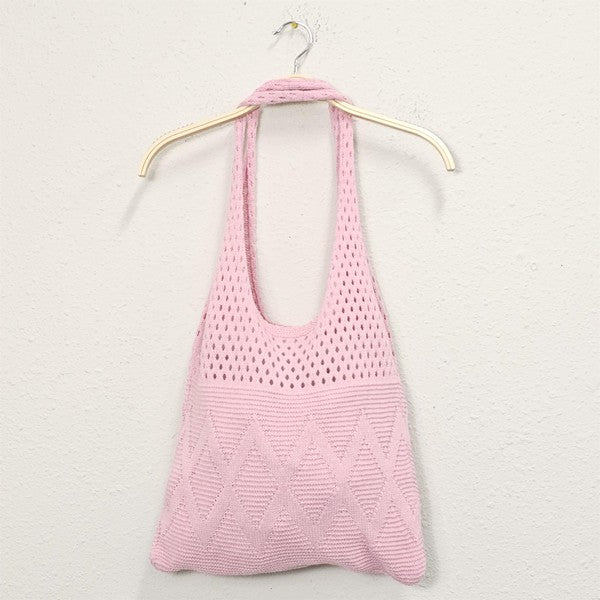 Zigzag Crochet Tote Bag