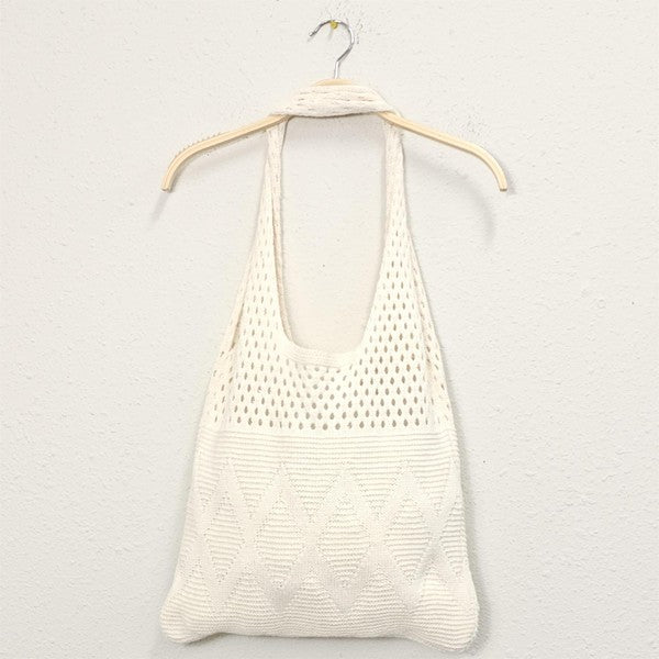 Zigzag Crochet Tote Bag