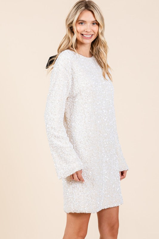 Sequin Cocktail Mini Dress