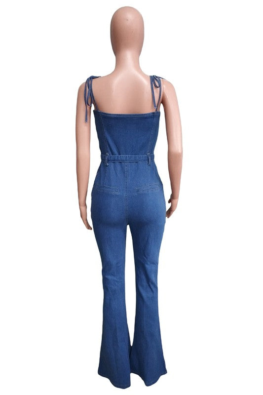 WOMEN FASHION DENIM JUMPSUIT