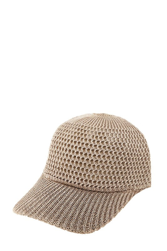 Breathable Hollow Vented Baseball Cap