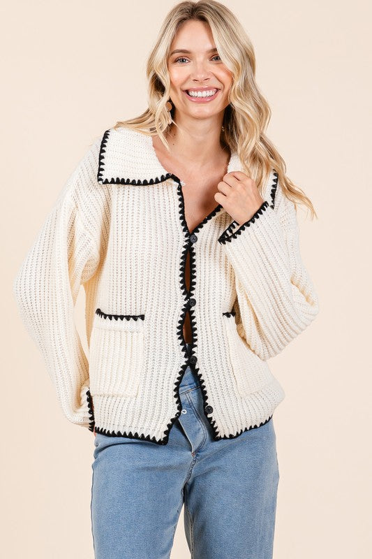 Knit Sweater Cardigan